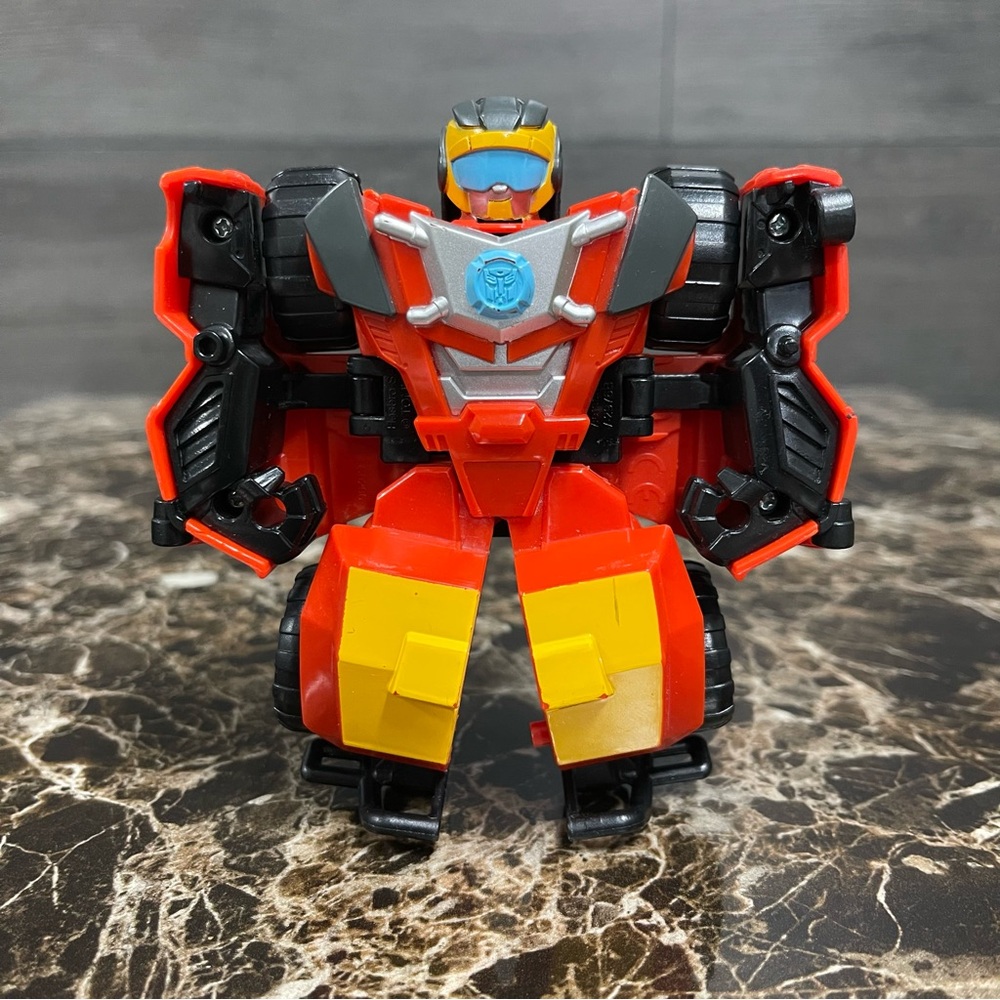 Transformers Playskool Heroes Rescue Bots Academy Hot Shot Converting Toy Robot